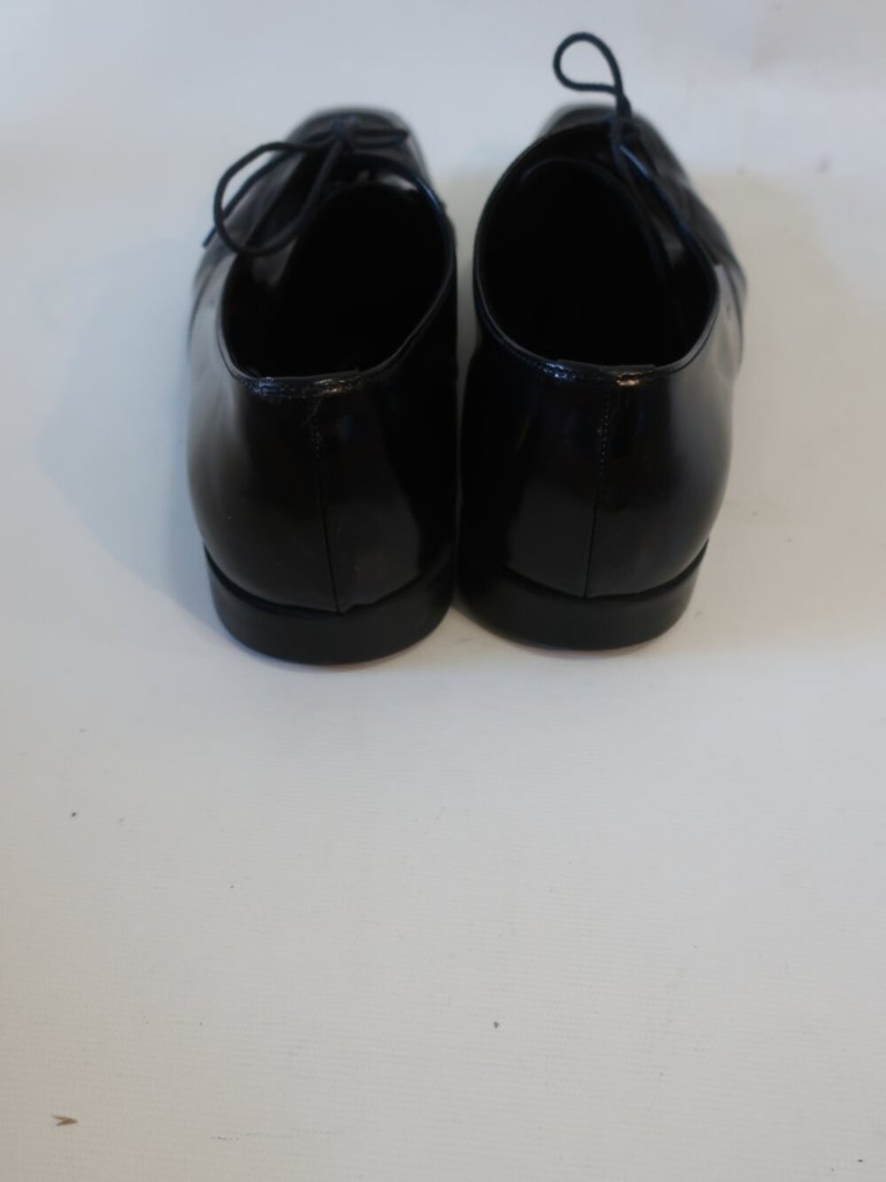 Mens Prada Black Leather Square Toe Oxford Lace Up Shoes 11 - Picture 5 of 16